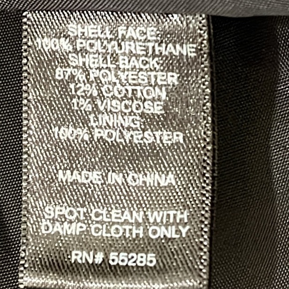 Express Black Cropped Vegan Faux Leather Moto Jacket Zippers Pockets Small - Picture 7 of 9